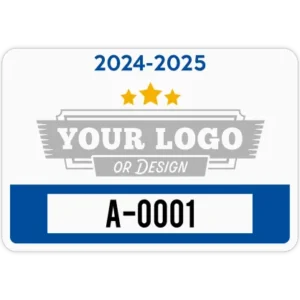 Rectangle Parking Permit with Your Logo
