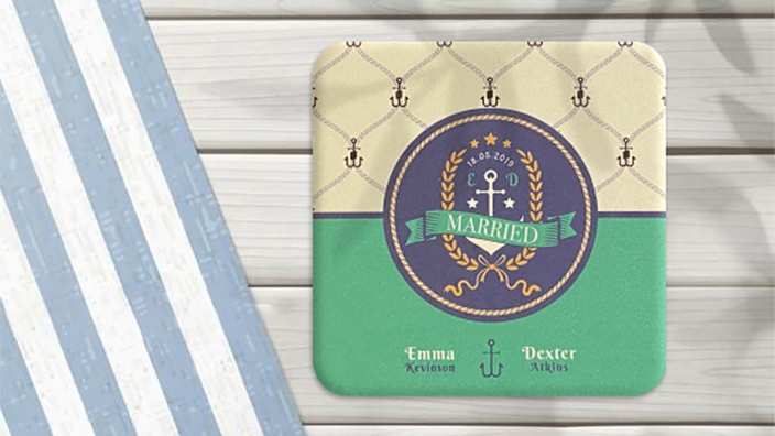 Square Paper Coasters