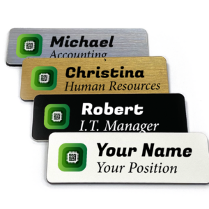 Plastic Rectangle Name Tags