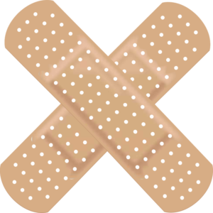 Crossed Band Aid Bandage Magnet