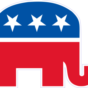 Republican Elephant Printed Color Magnet
