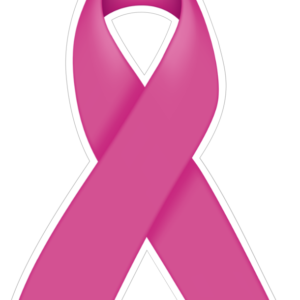 Thick Pink Ribbon Die-Cut Magnet