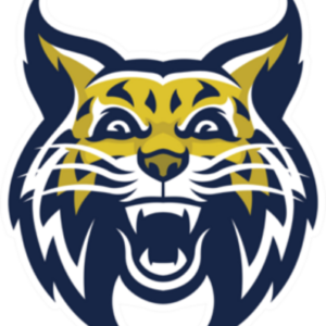 Angry Wild Bobcat Mascot Head Sticker