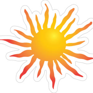 Bright Shining Sun Sticker