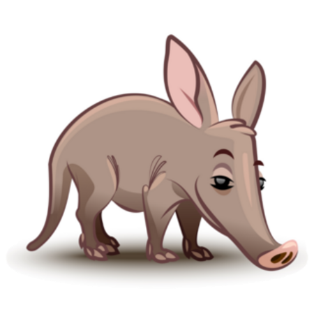 Aardvark Illustration Sticker - Image 4