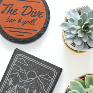 Your Design Printed On Custom Slate Coasters